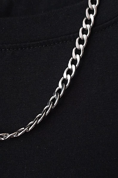 çelik kolye paslanmaz alerji yapmaz 60cm - 2