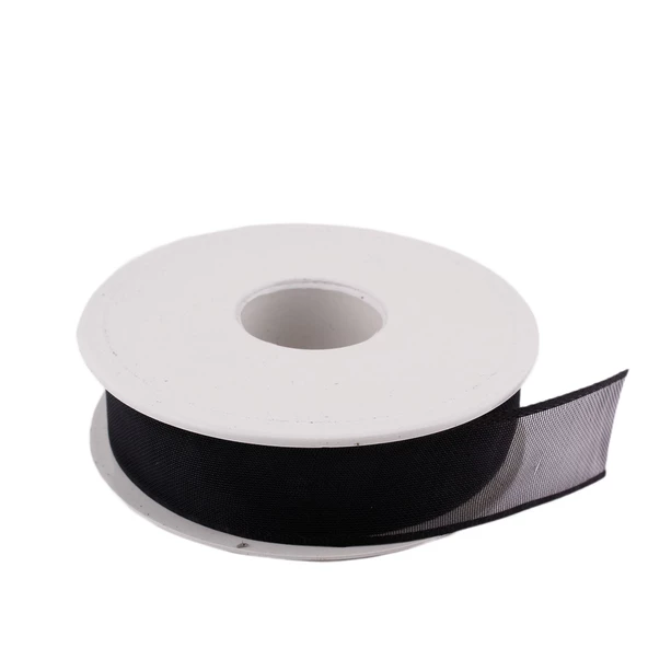 Şifon Kurdele 2.5 Cm (20 Metre)  Siyah