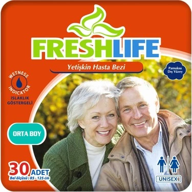 Freshlife Belbantlı Orta Boy M 30'lu Hasta Bezi - 1