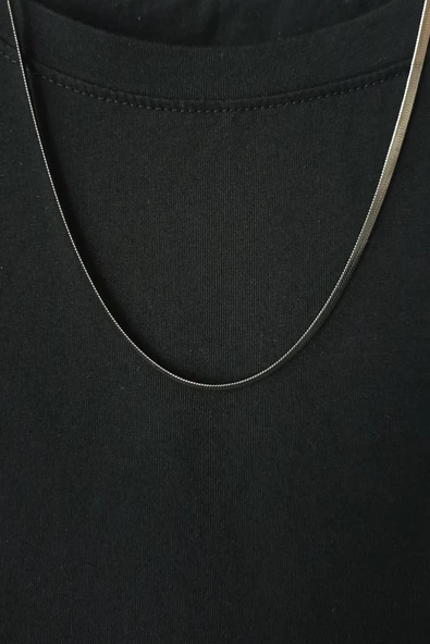 çelik kolye paslanmaz alerji yapmaz 60cm - 2