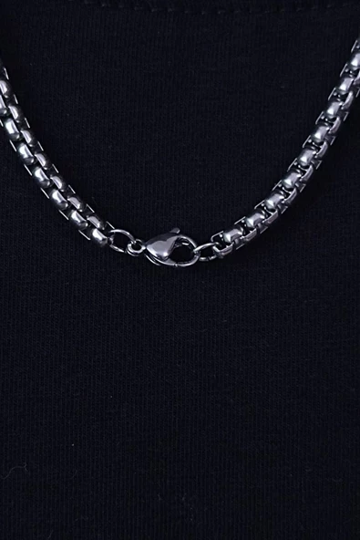 paslanmaz çelik kolye rahatsız etmez 60cm - 3