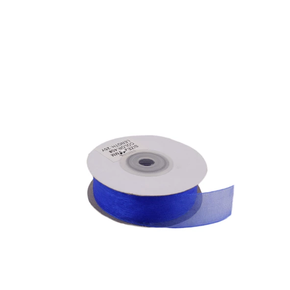 Organze Kurdele 40 MM (22 Metre)  Saks Mavi