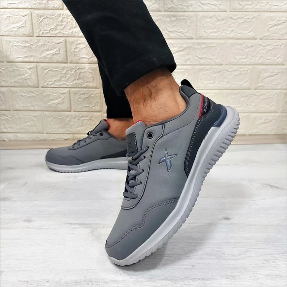 Kinetix Olego Pu Gri Comfort Atom Taban Rahat Spor Ayakkabı - Resim 5