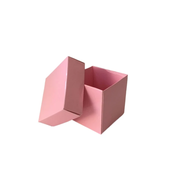 Komple Karton Kutu 5X5X5 CM (50 Adet)  Pembe ürün görseli
