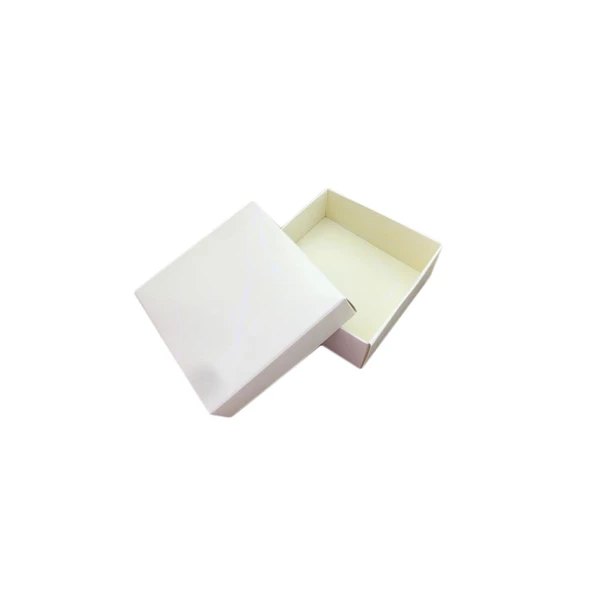 Komple Karton Kutu Mermer Desenli 8X8X3 CM (50 Adet)  Krem