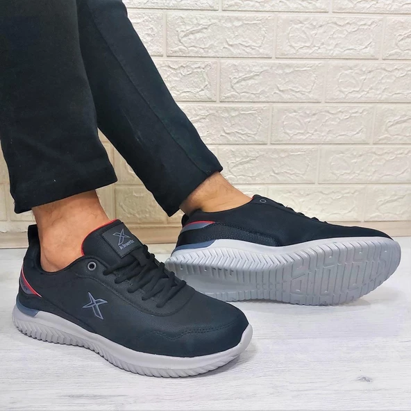 Kinetix Olego Pu Siyah Comfort Atom Taban Rahat Spor Ayakkabı - 1