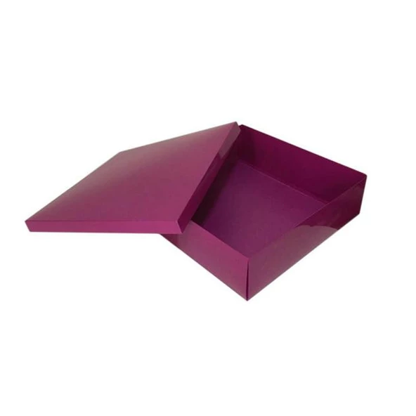 Komple Karton Kutu 35X35X10 CM (10 Adet)  Mor - 2