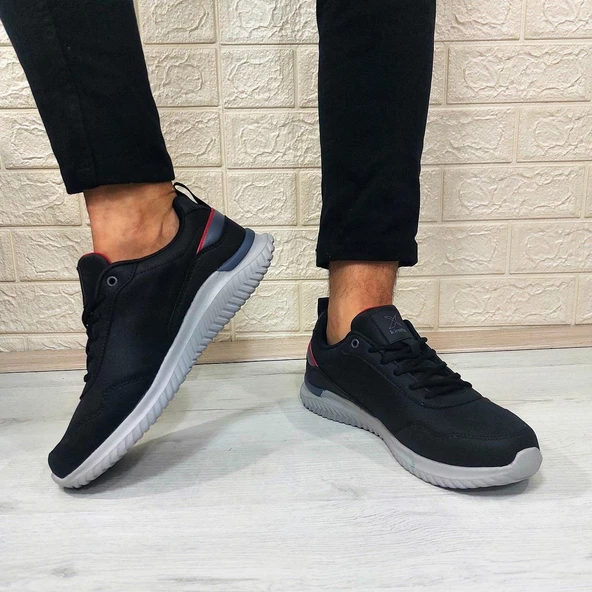 Kinetix Olego Pu Siyah Comfort Atom Taban Rahat Spor Ayakkabı - 5