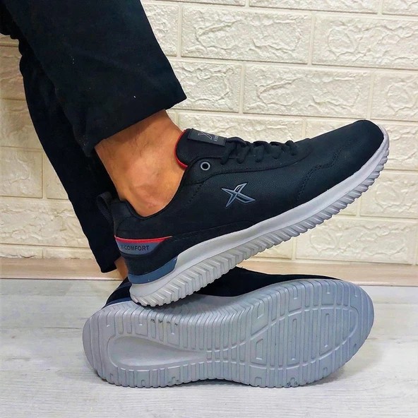 Kinetix Olego Pu Siyah Comfort Atom Taban Rahat Spor Ayakkabı - 2