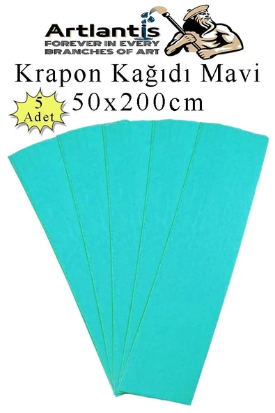 Krapon Kağıdı 50x200 cm 5 Adet Renkli Grapon Kağıdı Okul Sınıf Etkinlik Kreş Okul Öncesi Kırapon Grafon - 10