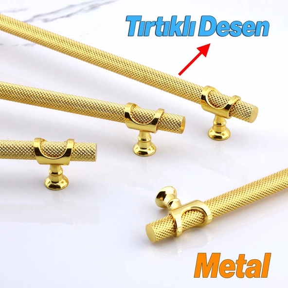 Arsin Gold Altın Metal Kulp 128 mm Mobilya Çekmece Mutfak Dolabı Dolap Kulpları Kulpu Kulpları - 3