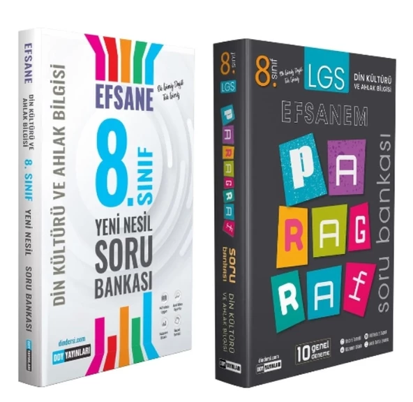 DDY YAYINLARI 8.Sınıf Din Kültürü ve Ahlak Bilgisi Soru Bankası + DDY PARAGRAF ürün görseli