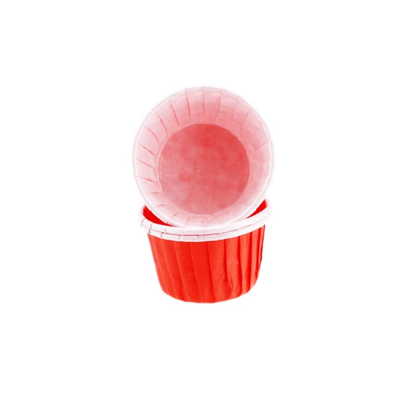 Cupcake Kalıbı Büyük Boy Düz Renk  62*40 Mm (50 Adet)  Turuncu