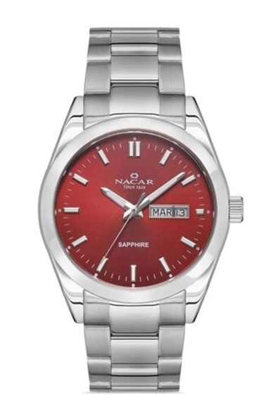 Nacar  Nc31-299227-arm 42 Mm Gri Çelik Erkek Kol Saati