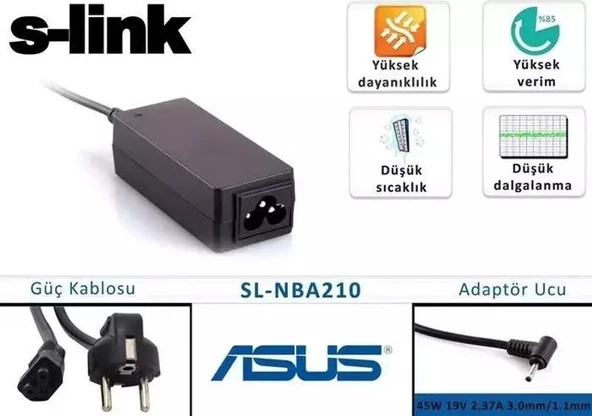 S-link SL-NBA210 45 W Netbook Adaptörü