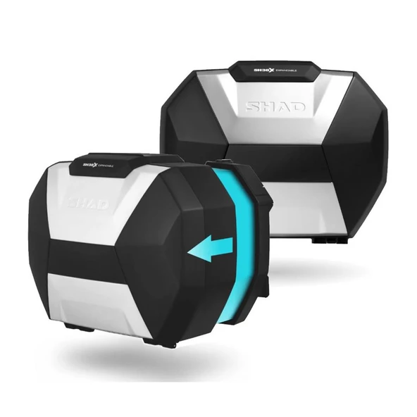 Shad SH38X Genişletilebilir Alüminyum Yan Çanta Seti Sağ ve Sol D0B38200