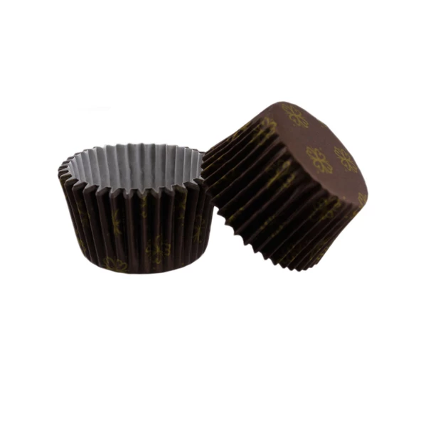 Cupcake Kalıbı Pet Kapsül  Kek Kalıbı 48X34 MM (100 Adet)  Yonca Desen