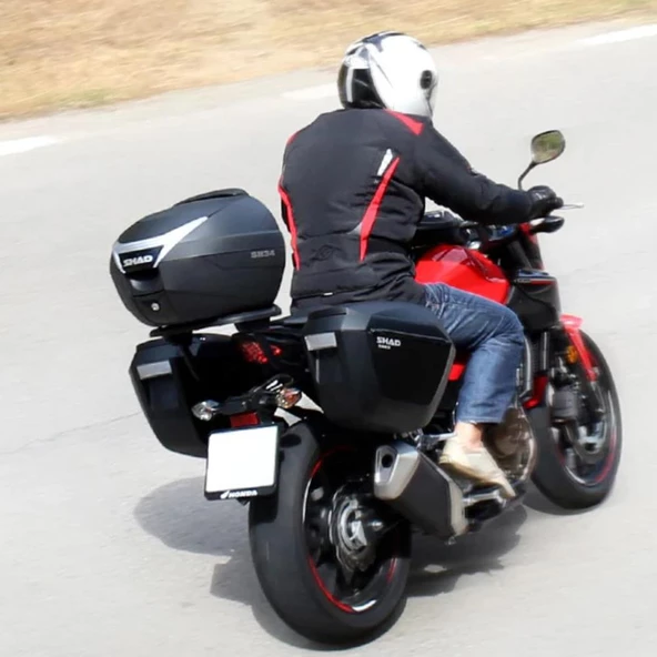 SHAD SH23 YAN ÇANTA - Siyah D0B23100 - 5