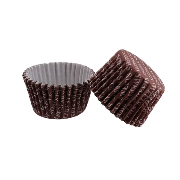 Cupcake Kalıbı Pet Kapsül  Kek Kalıbı 48X34 MM (100 Adet)  Sweets