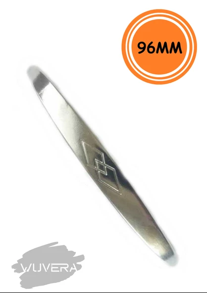WUVERA Mobilya Dolap Çekmece Kulp Baklava Desenli 96mm Saten Gri Renk - 3