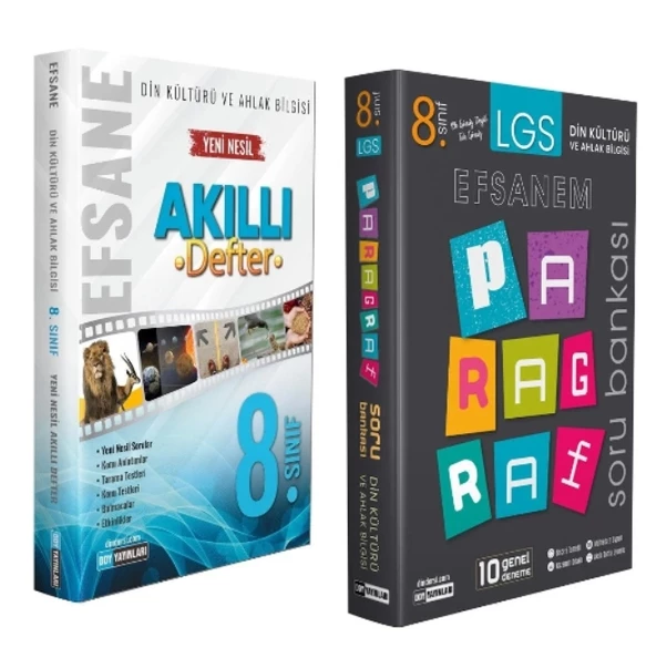 DDY YAYINLARI 8.Sınıf Din Kültürü ve Ahlak Bilgisi Efsane Akıllı Defter + DDY PARAGRAF