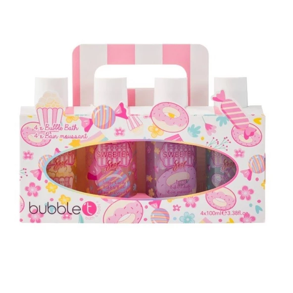 Bubble T Sweetea Shop Shower Gl Collection 4 x 100 ml Banyo Köpüğü Seti