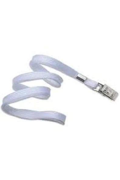 KRAF Kart Askı Ipi Metal Klips Beyaz 50 Li 510G ürün görseli