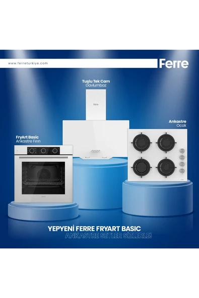 Ferre FryArt Basic Ankastre Set Beyaz