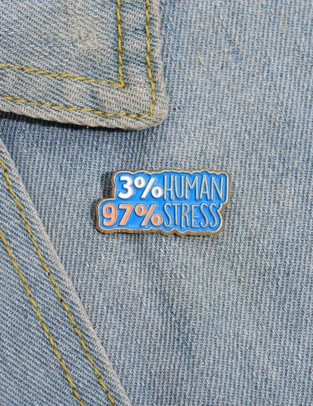 3 % HUMAN 97 % STRESS Yazılı Broş