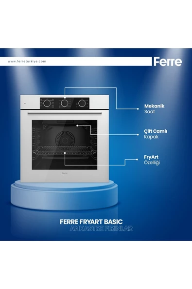 Ferre FryArt Basic Ankastre Set Beyaz - 2