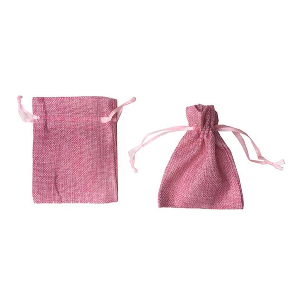 Kına Çerez Kesesi Naturel 9X12 Cm (20 Adet)  Pembe