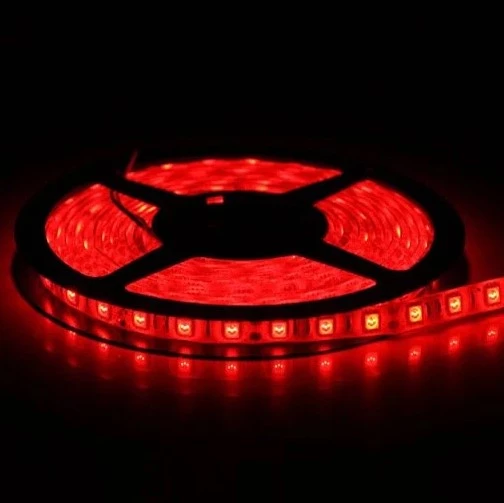5 METRE CATA CT 4482 İç Mekan 12V 10 Çipli Şerit Led Kırmızı Işık - 2