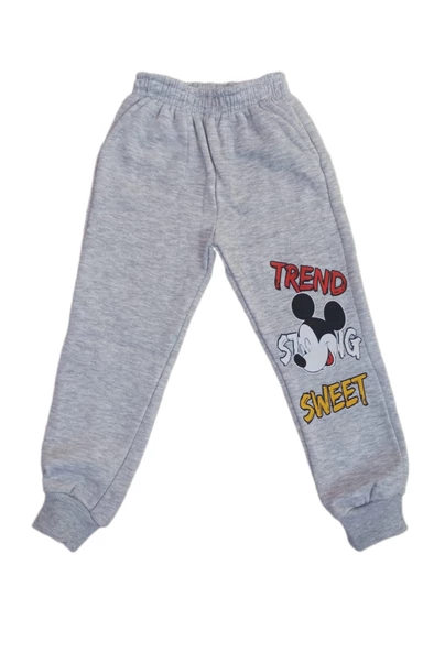 Erkek Çocuk 3 İp Baskılı 4/7 Yaş Eşofman Takım - 3