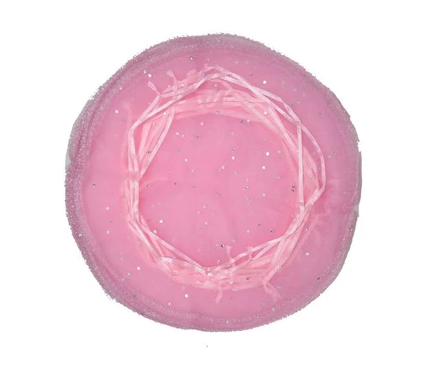 Kına Çerez Kesesı Yuvarlak İpli (100 Adet)  Pembe