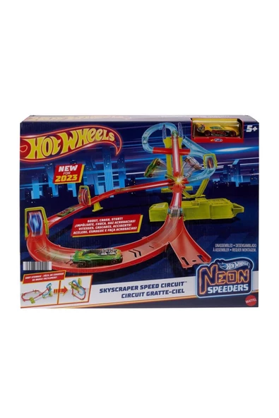 HPC07 Hot Wheels Neon Yarışlar Çoklu Yarış Heyecanı Pist Seti