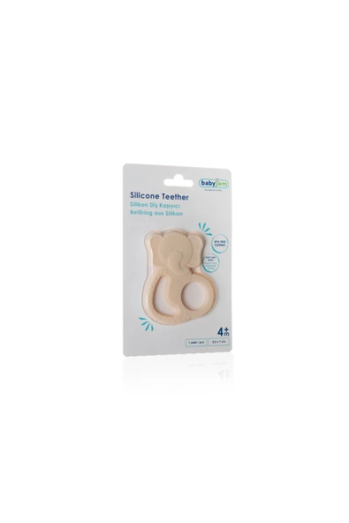 Babyjem Silikon Fil Diş Kaşıyıcı Ekru - Bpa Free - 7