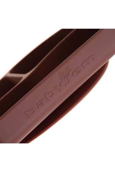 Babyjem Silikon Tabak Mocha - Resim 4