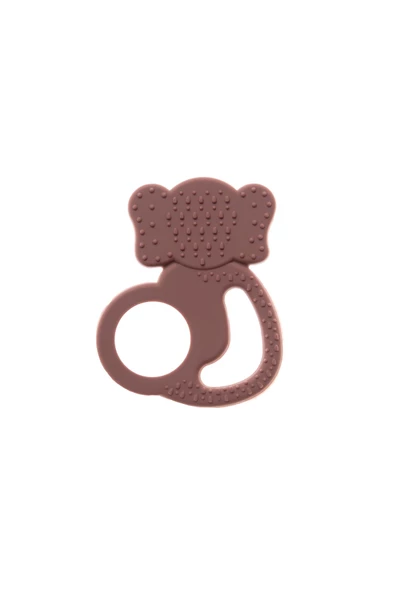 Babyjem Silikon Fil Diş Kaşıyıcı Latte - Bpa Free - 3