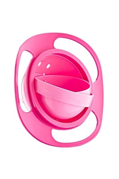 Babyjem Dökülmeyen Tabak Pembe Paslanmaz Çelik Çatal Kaşık Takımı Pembe - Resim 2