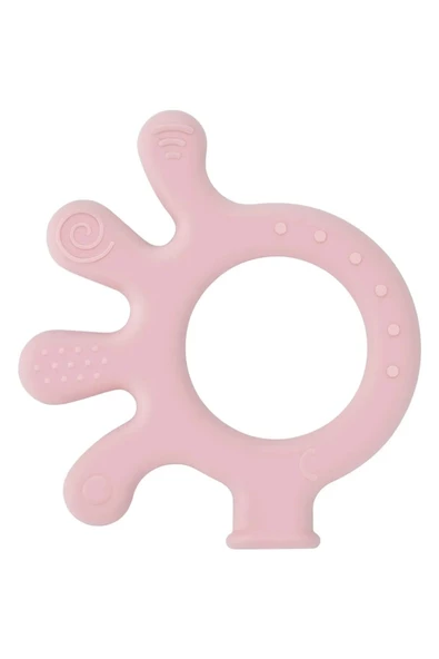 Babyjem 2'li Diş Kaşıma Seti Diş Kaşıyıcı Eldiven Diş Kaşıyıcı Ahtapot Pembe - 2