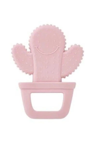 Babyjem 2'li Diş Kaşıma Seti Diş Kaşıyıcı Eldiven Diş Kaşıyıcı Kaktüs Pembe - 2