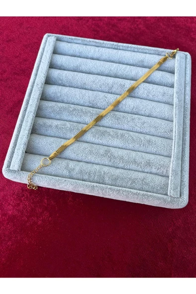 Ulaş Aksesuar  Altın Renk Unisex 4mm İtalyan Bileklik Vip Kararmaz Solmaz Erkek Çelik Bileklik - 2