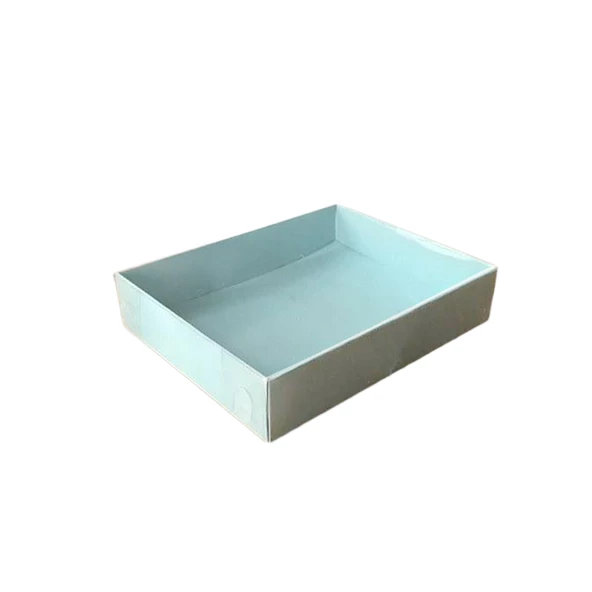 Asetat Kapaklı Karton Kutu 12X15X3 (25 Adet)  Mavi