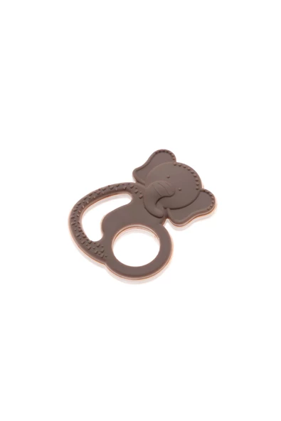 Babyjem Silikon Fil Diş Kaşıyıcı Mocha - Bpa Free - 4