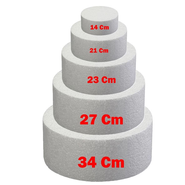 Strafor Pasta Tek  Katlı (Strafor Stand Tek  Katlı) 21 CM - 3