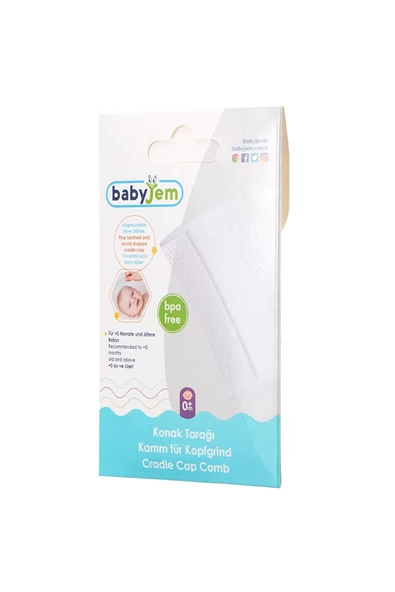 Babyjem 3 Lü Bebek Bakım Seti (konak Tarağı+doğal Fırça Tarak+tırnak Makası) - 3
