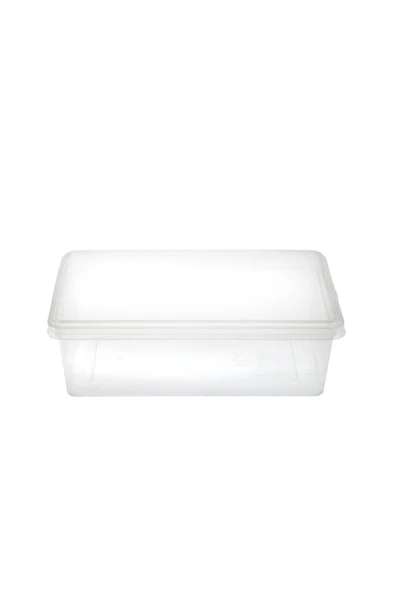 SUPERCUPP Plastik Kendinden Kilitli- Kapaklı Saklama Kabı (Gıdaya Uygun - Hava Almaz) 2 Litre - 5 Adet - 3