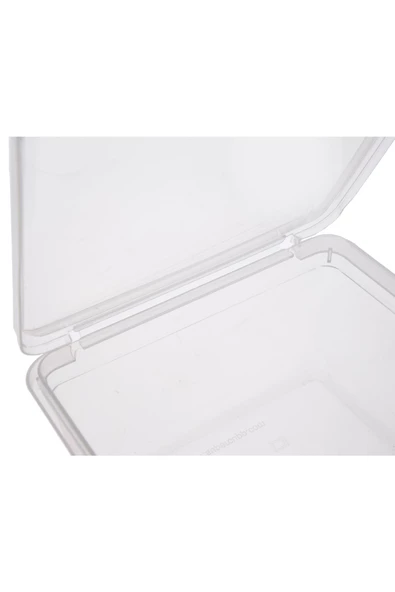 SUPERCUPP Plastik Kendinden Kilitli- Kapaklı Saklama Kabı (Gıdaya Uygun - Hava Almaz) 1 Litre - 5 Adet - 7