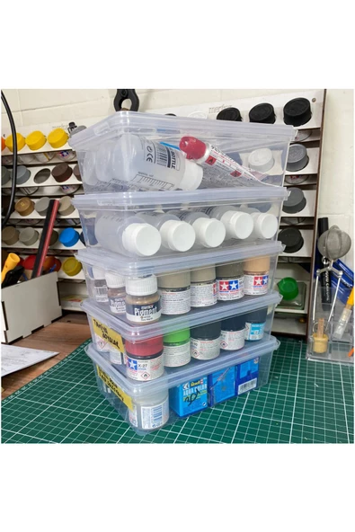 SUPERCUPP Plastik Kapaklı Saklama Kabı 10 Adet-Bakliyat,Yemek,Oyuncak,Hobi,Dondurucu-1 Litre 19x13x6cmPP600 - 2
