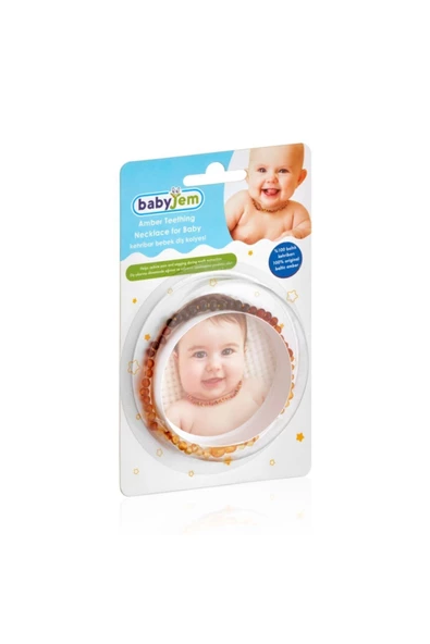 Babyjem Baby Jem Kehribar Bebek Kolyesi Gökkuşağı - 3